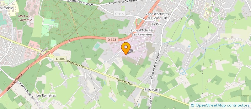 localisation de l'entreprise TELELEC RESEAUX à CHANGE