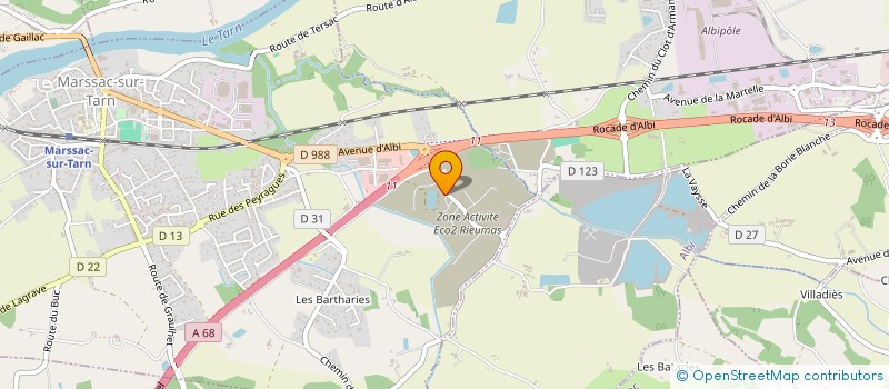 localisation de l'entreprise TELELOC  MARSSAC-SUR-TARN