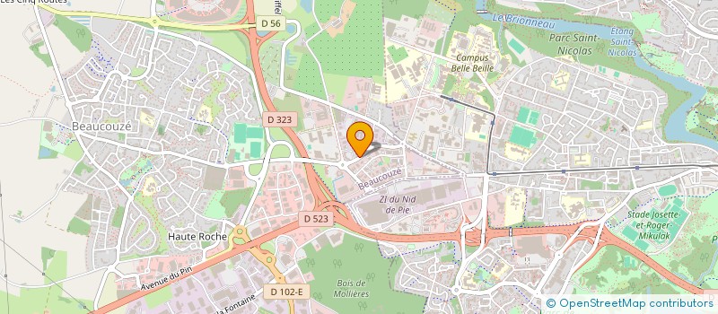 localisation de l'entreprise TELELOGOS  BEAUCOUZE