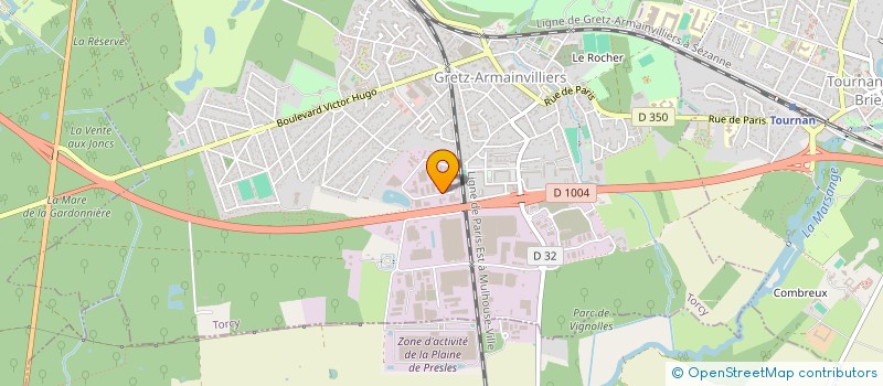 localisation de l'entreprise TELEMAC à GRETZ ARMAINVILLIERS