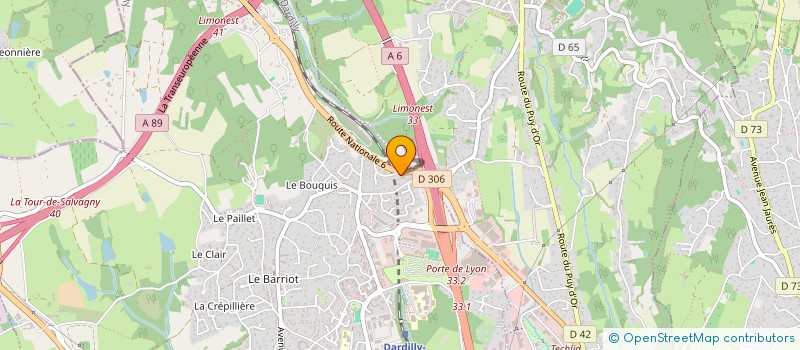 localisation de l'entreprise TELEMAC  DARDILLY