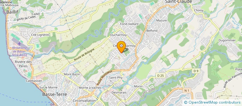 localisation de l'entreprise TELEMARCHE CARAIBE à SAINT-CLAUDE