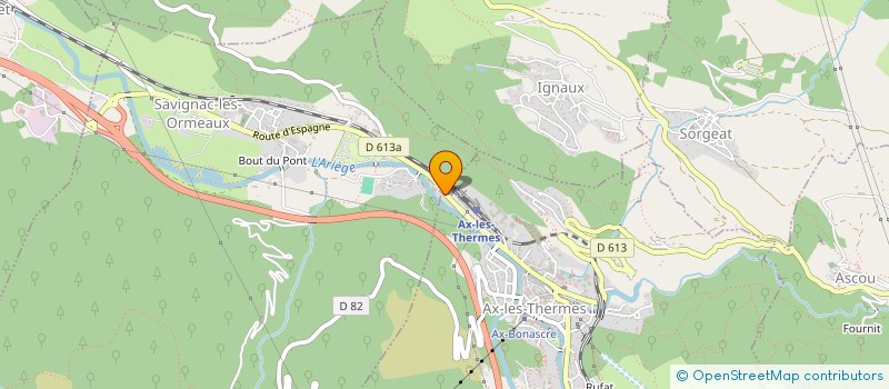 localisation de l'entreprise TELEMARK PYRENEES à AX-LES-THERMES
