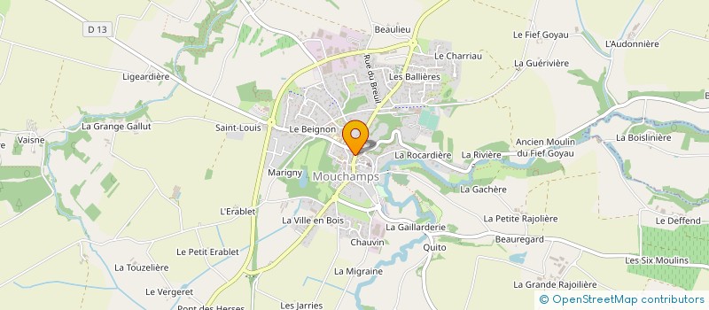 localisation de l'entreprise TELENN à MOUCHAMPS