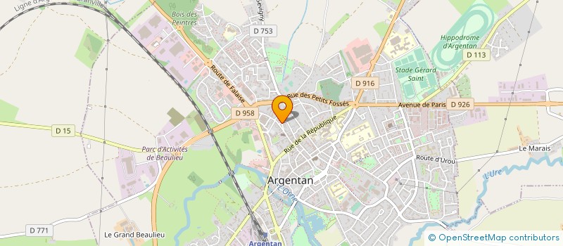localisation de l'entreprise TELEPHARM à ARGENTAN