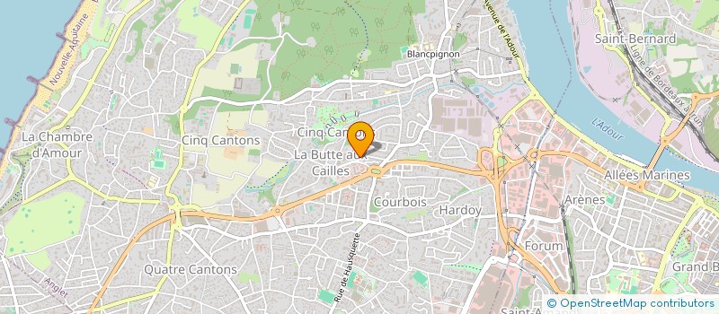 localisation de l'entreprise TELERAD à ANGLET