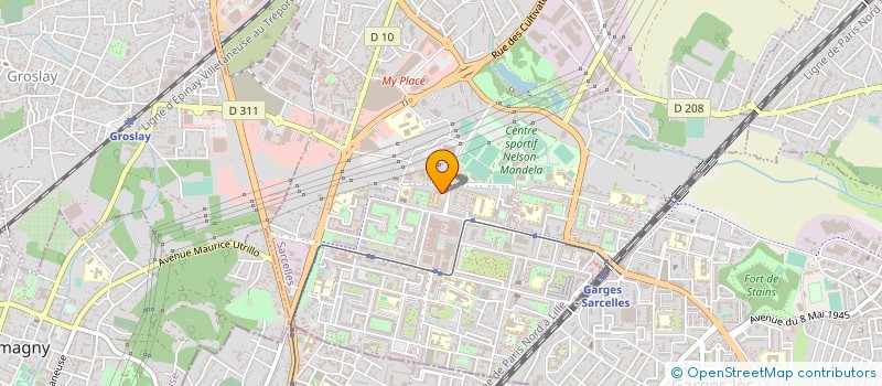 localisation de l'entreprise TELERADIOLOGIE PARIS NORD  SARCELLES