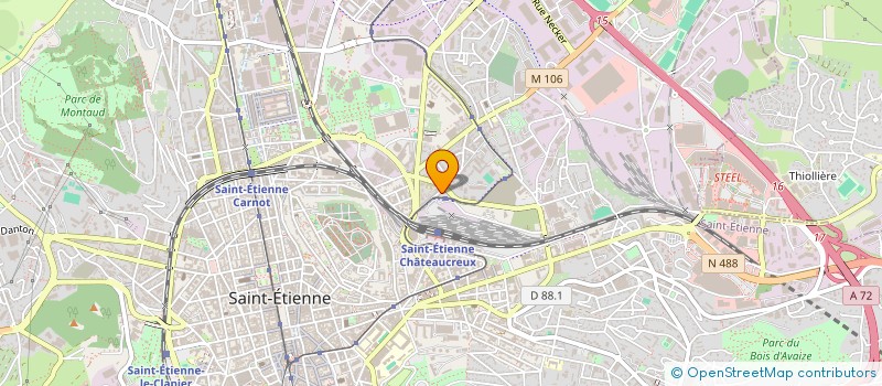localisation de l'entreprise TELESAT FRIP SOLDE à SAINT-ETIENNE