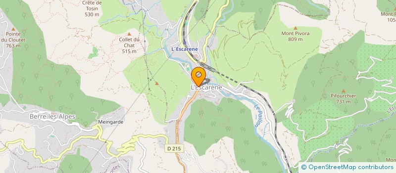 localisation de l'entreprise TELESCARENE  L'ESCARENE