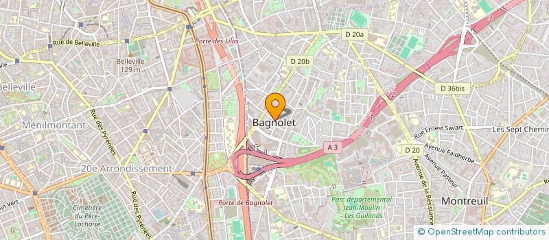 localisation de l'entreprise TELESCRIPT à BAGNOLET