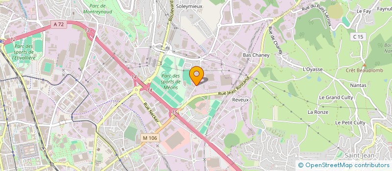 localisation de l'entreprise TELESERVICE à SAINT-ETIENNE