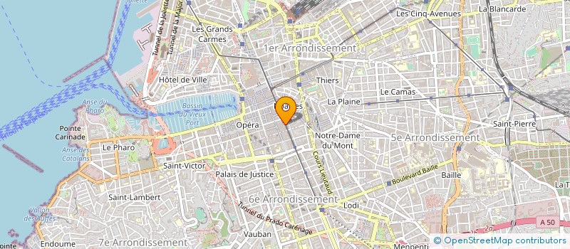 localisation de l'entreprise TELESISTEM à MARSEILLE
