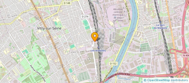 localisation de l'entreprise TELESON RADIO à VITRY-SUR-SEINE