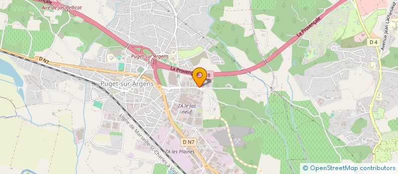 localisation de l'entreprise TELESURE  PUGET-SUR-ARGENS