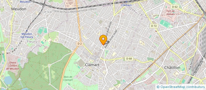 localisation de l'entreprise TELETAM à CLAMART