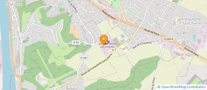 localisation de l'entreprise TELETEC à BELBEUF