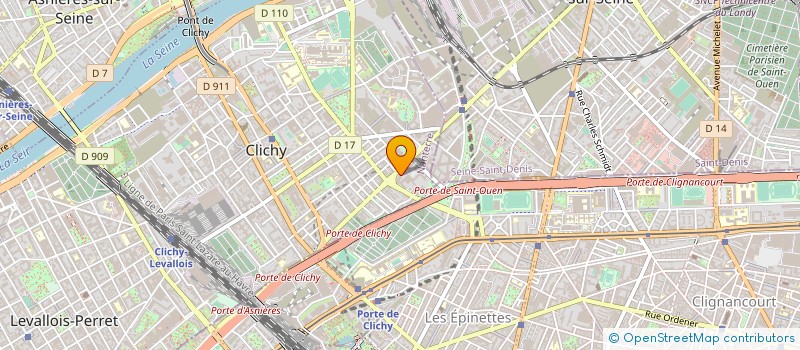 localisation de l'entreprise TELETECH INTERNATIONAL à CLICHY