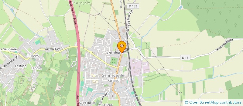 localisation de l'entreprise TELETEX'  SENNECEY-LE-GRAND