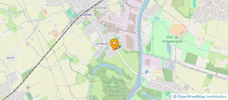 localisation de l'entreprise TELETHON SANTES  SANTES