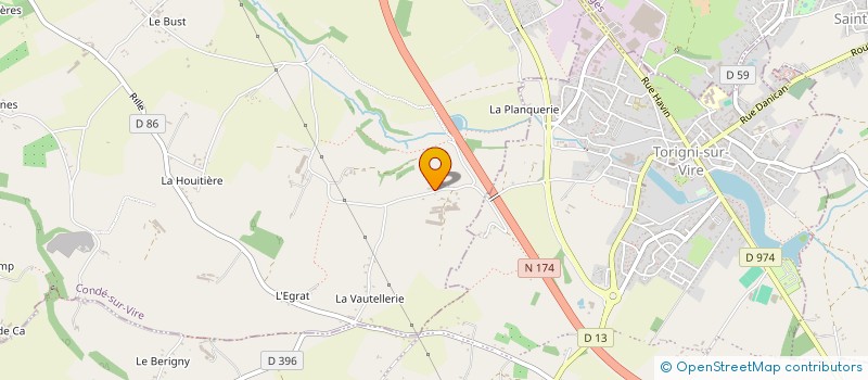 localisation de l'entreprise TELETHON TORIGNI SAINT-AMAND à CONDE-SUR-VIRE