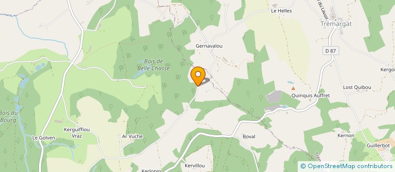 localisation de l'entreprise TELETRAVAILLER EN CENTRE BRETAGNE à KERGRIST-MOELOU