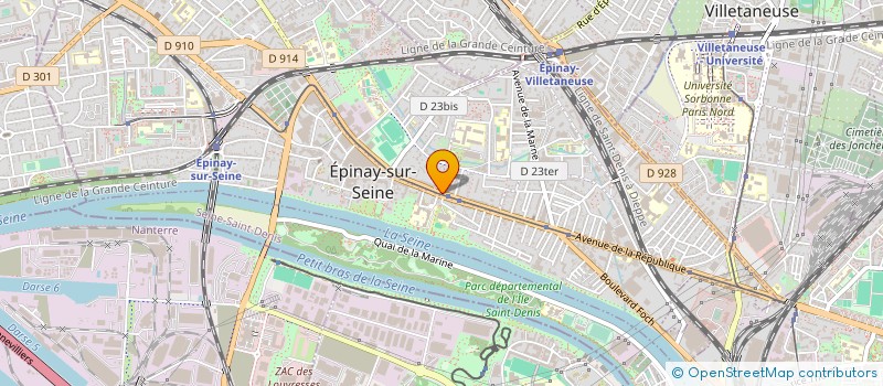 localisation de l'entreprise TELEVIAM à EPINAY-SUR-SEINE