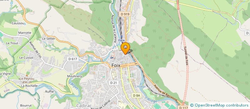 localisation de l'entreprise TELEVIDEOLANGUES à FOIX