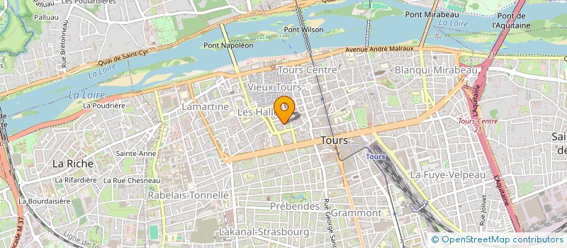 localisation de l'entreprise TELEVISION ET LOISIRS à TOURS