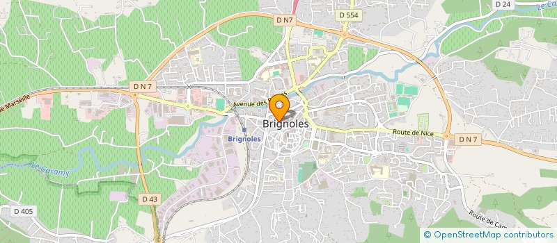 localisation de l'entreprise TELEVISION SERVICE à BRIGNOLES