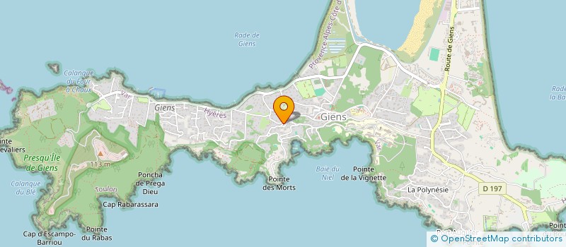 localisation de l'entreprise TELEVISION VAROISE MERIDIONALE à HYERES