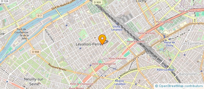 localisation de l'entreprise TELEWIND à LEVALLOIS-PERRET