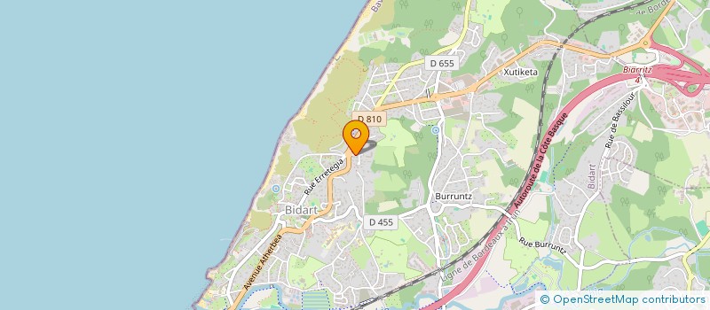 localisation de l'entreprise TELHIA à BIDART
