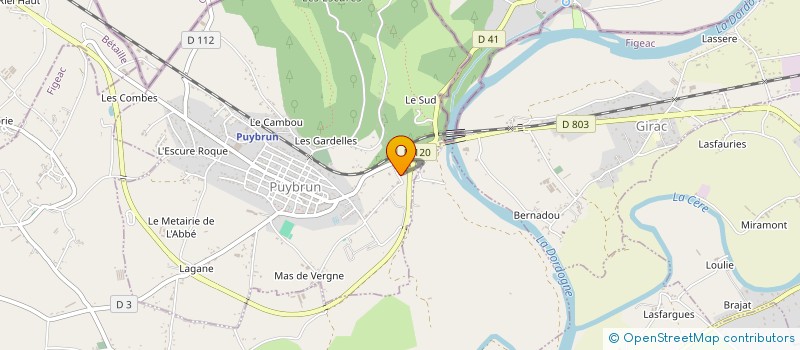localisation de l'entreprise TELIFRAIS à BIARS-SUR-CERE