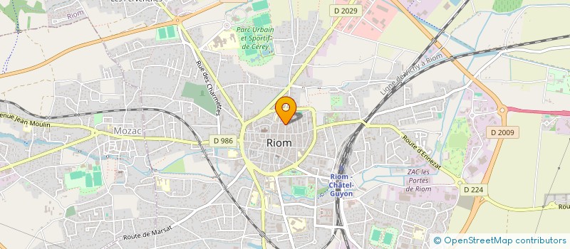 localisation de l'entreprise TELIN à RIOM