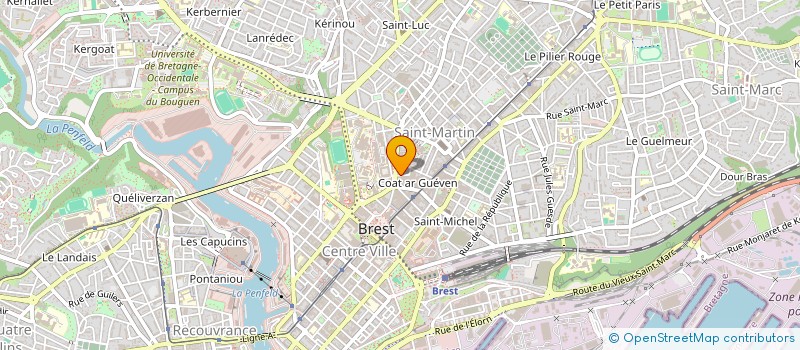 localisation de l'entreprise TELL-MI à BREST