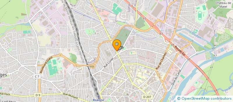 localisation de l'entreprise TELLARIS à ROANNE
