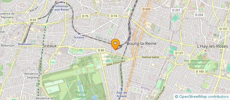 localisation de l'entreprise TELLARIUS à BOURG-LA-REINE