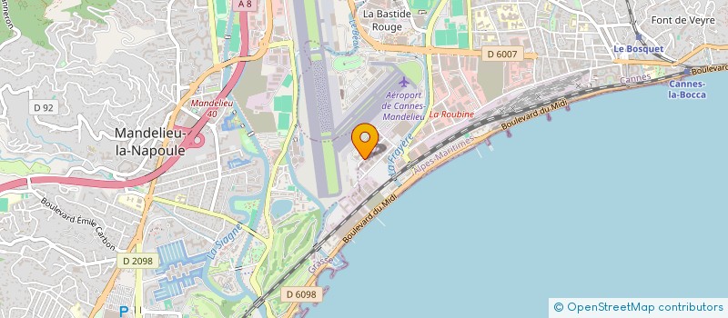 localisation de l'entreprise TELLE à MANDELIEU-LA-NAPOULE