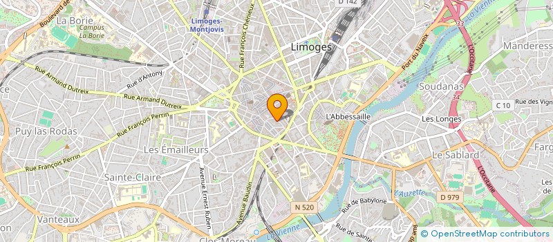localisation de l'entreprise TELLEGANT à LIMOGES