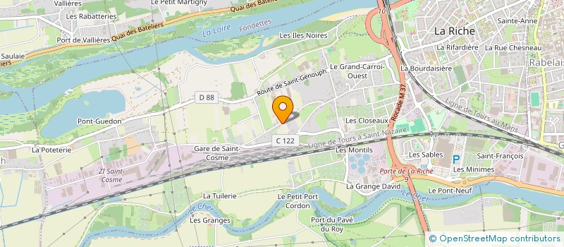 localisation de l'entreprise TELLIER-BEGUIN  LA RICHE