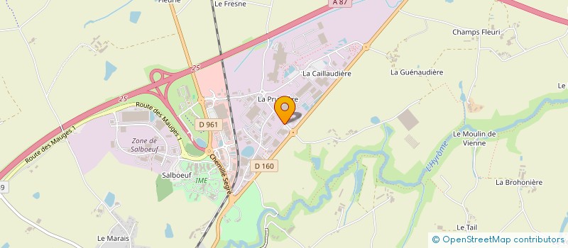 localisation de l'entreprise TELLIER-G  CHEMILLE-EN-ANJOU