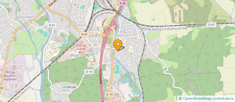 localisation de l'entreprise TELLIER-GOUVION ELECTRICITE à DANJOUTIN