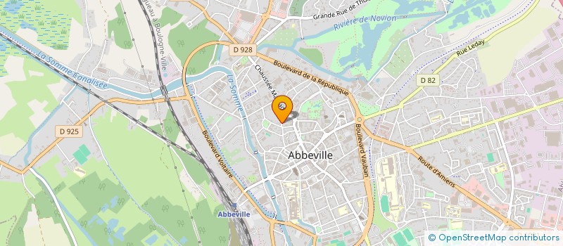 localisation de l'entreprise TELLIER INVEST à ABBEVILLE