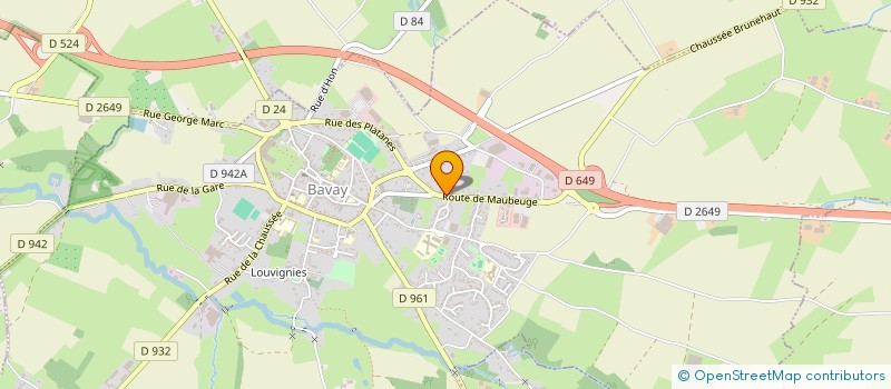 localisation de l'entreprise TELLIER NEGOCE  BAVAY