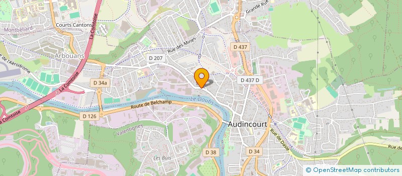 localisation de l'entreprise TELLMEWAX  AUDINCOURT