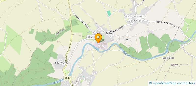 localisation de l'entreprise TELLUS à SAINT-GERMAIN-DE-SALLES