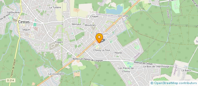 localisation de l'entreprise TELLUS GESTION  CESTAS