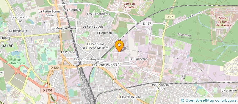 localisation de l'entreprise TELM à SARAN