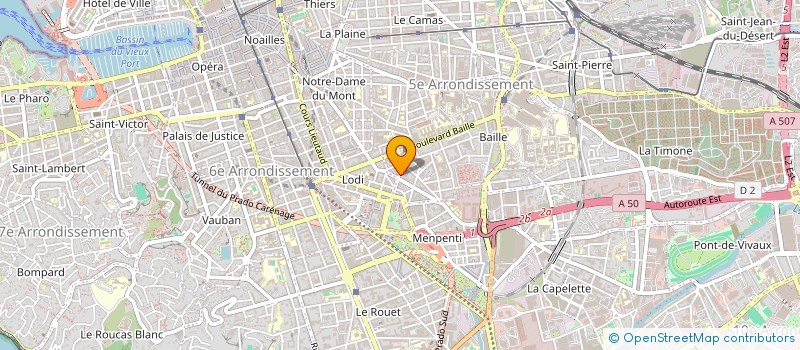 localisation de l'entreprise TELMA & JONOVY à MARSEILLE