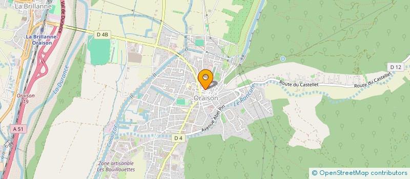 localisation de l'entreprise TELME  ORAISON